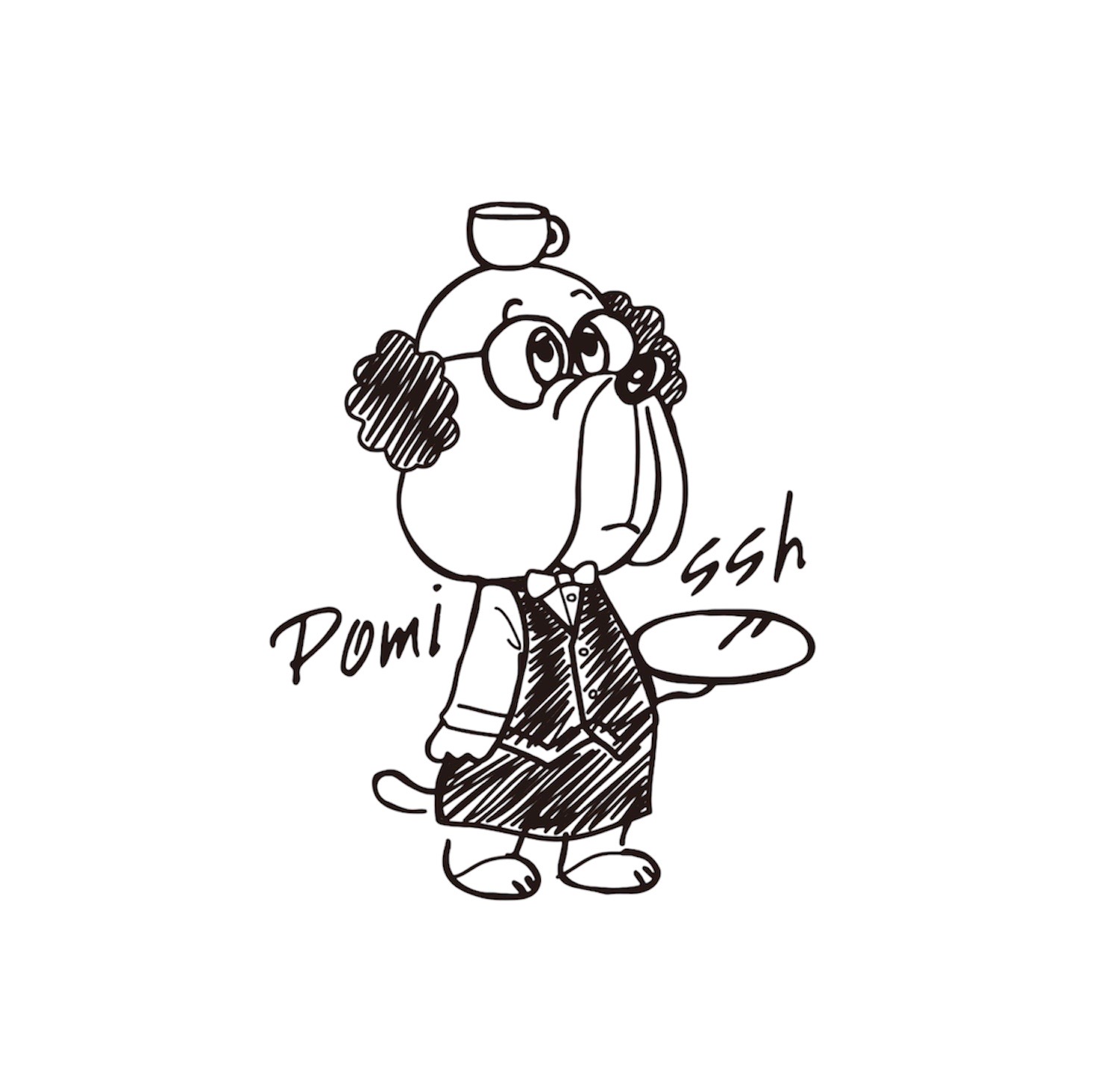 Cafe pomissh ロゴ画像